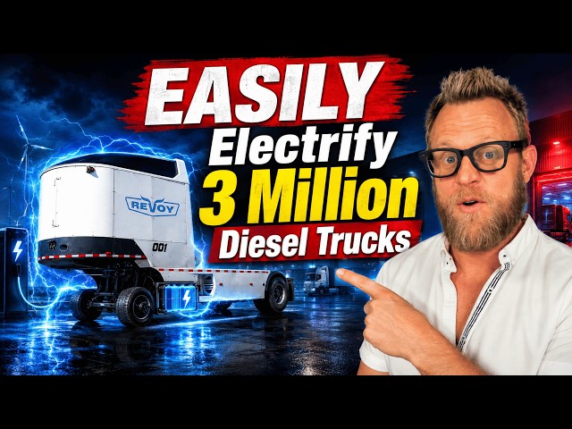 This Battery On Wheels Makes Any Diesel Truck Electric In 5 Minutes