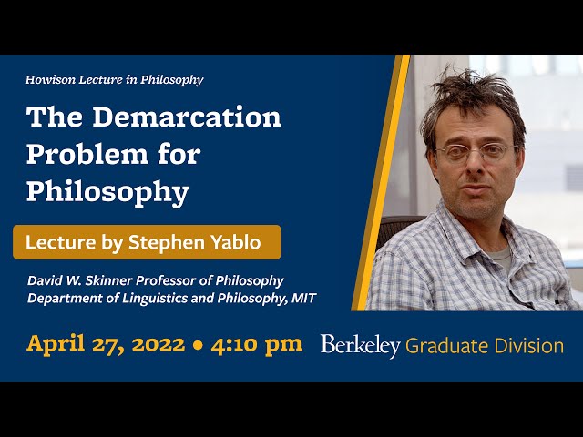 Howison Lectures in Philosophy   The Demarcation Problem for Philosophy