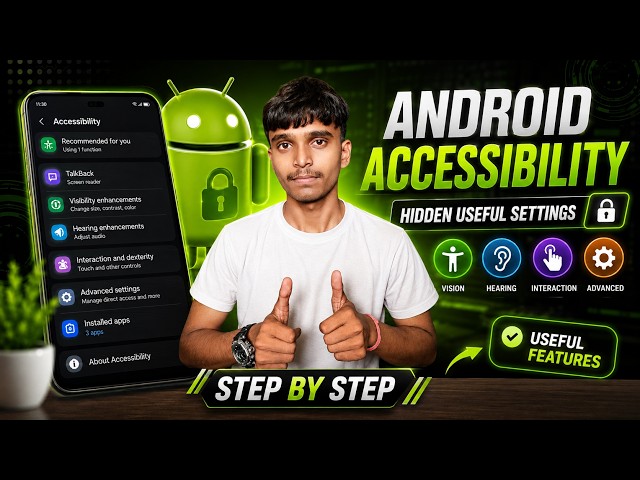 Android Accessibility Settings 🔥 | Android Phone Ki Hidden Useful Settings | @HarchandKachhi31