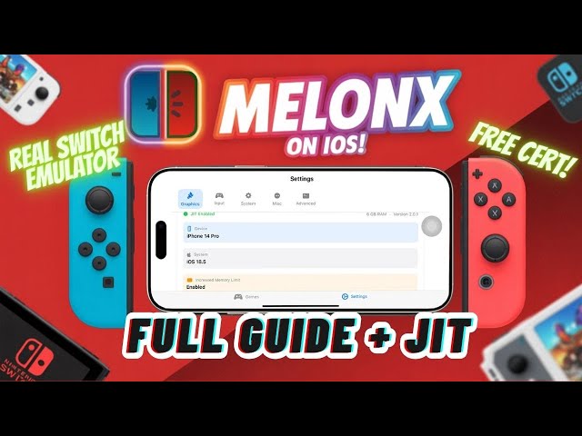 Full Guide MelonX : Install Nintendo Switch Emulator + JIT on iOS Using AltStore
