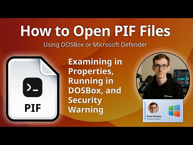 How to Open PIF Files (Program Information File)