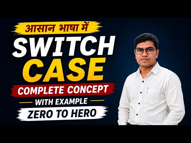 Switch Case in Java | Complete Explanation with Programs | Java for Beginners #javahinditutorial