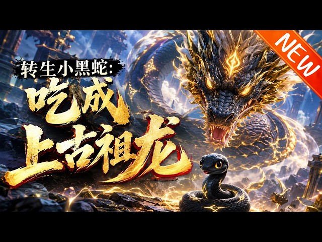 💥【新番上线】《转生小黑蛇：吃成上古祖龙》第1~60集丨林渊穿越洪荒沦为弃蛇，觉醒饕餮吞噬系统。一路吞噬异兽、掠夺血脉，从废物逆袭成太古祖龙，震慑洪荒万族。#斗破动漫 #逆袭 #动漫