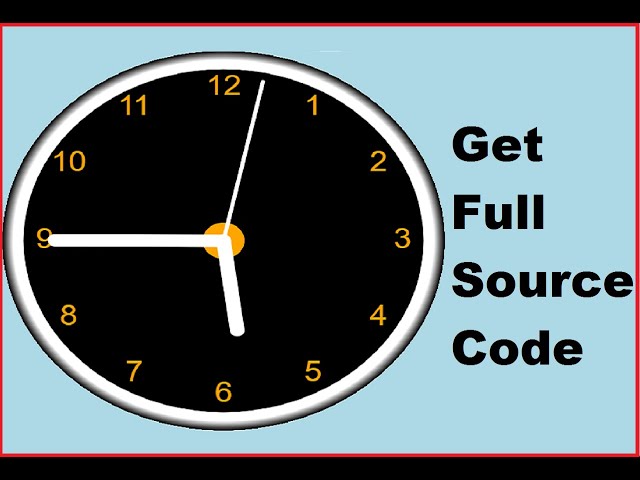 Real Time Analog Clock with HTML,CSS & JS