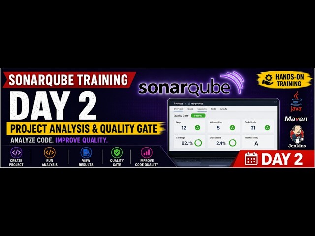 SonarQube with Maven & GitHub | Quality Gates, Quality Profiles & Code Analysis | Day 2
