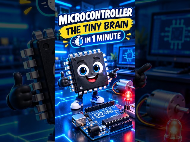 Meet the Microcontroller! 🤖 The Tiny Brain Behind Arduino! #Shorts
