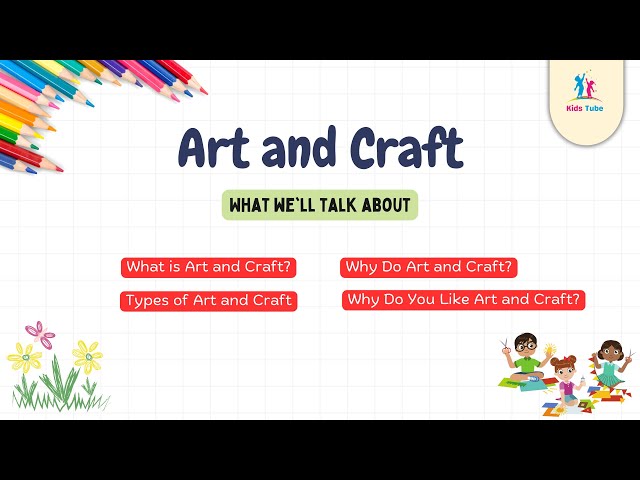 Art and Craft for Kids | Understanding Art and Craft: Creative Basics for Kids 🎨✂️