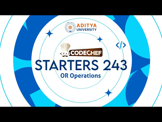 Q4. OR Operations | CodeChef Starters 243 | Competitive Programming