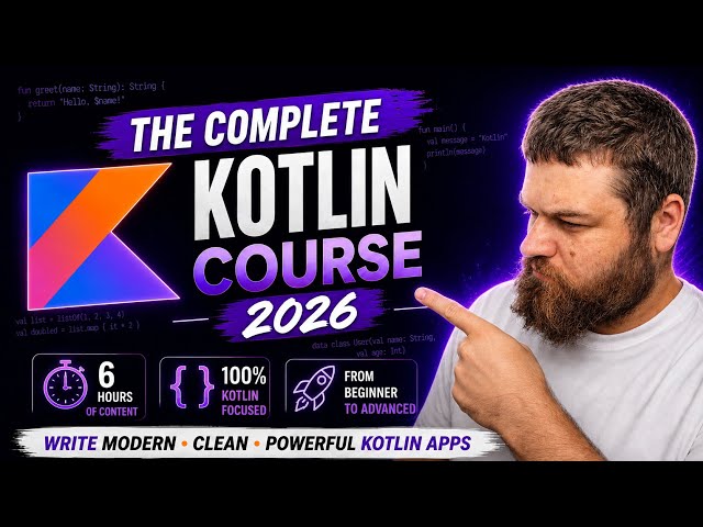 Kotlin Full Course 2026 – Learn Kotlin from Zero to Advanced 🚀