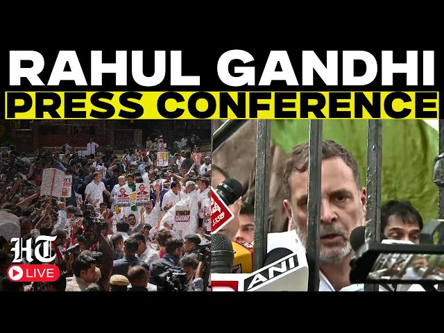 Rahul Gandhi LIVE: Rahul Gandhi Holds Presser Outside Prasar Bharati Bhawan | CEC Gyanesh Kumar