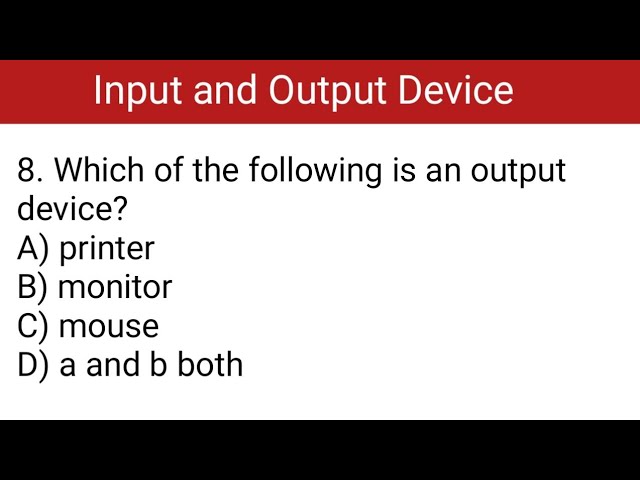 Input and Output Device MCQ | Computer mcqs | Bull's Eye Tutorials | fundamentals of computer