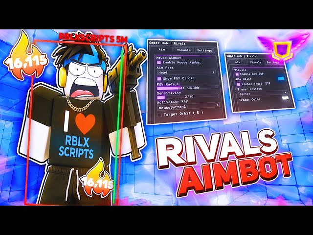 RIVALS Script GUI Exploit Hack gives AIMBOT and PLAYER ESP..