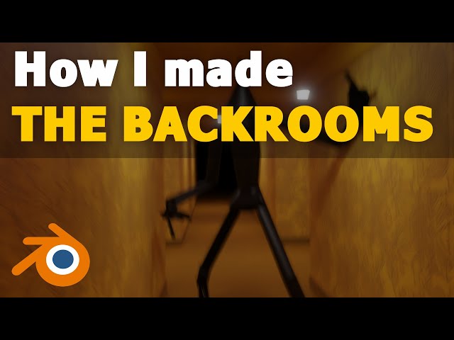 How to make a Backrooms Video for FREE - Blender Tutorial