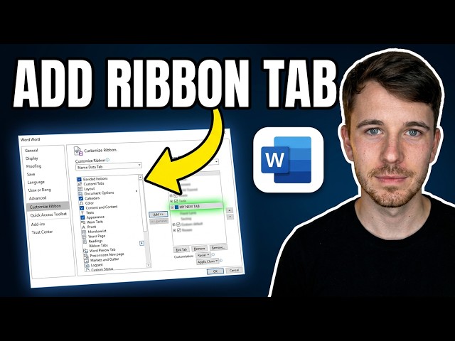 How to Add a Ribbon Tab in Microsoft Word (Step by Step)