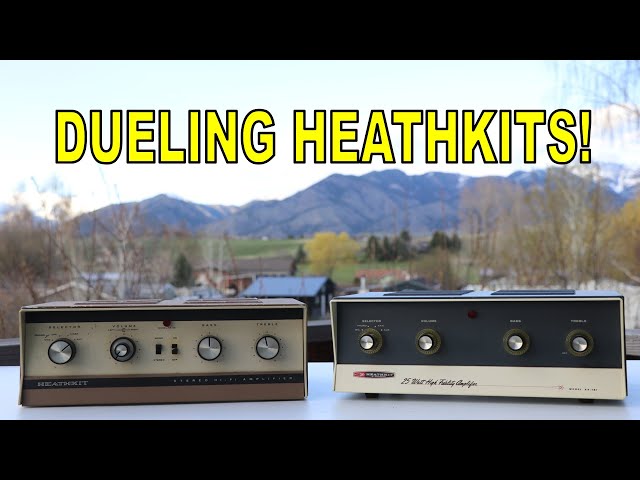 TWO Heathkit Amps! Will they play??