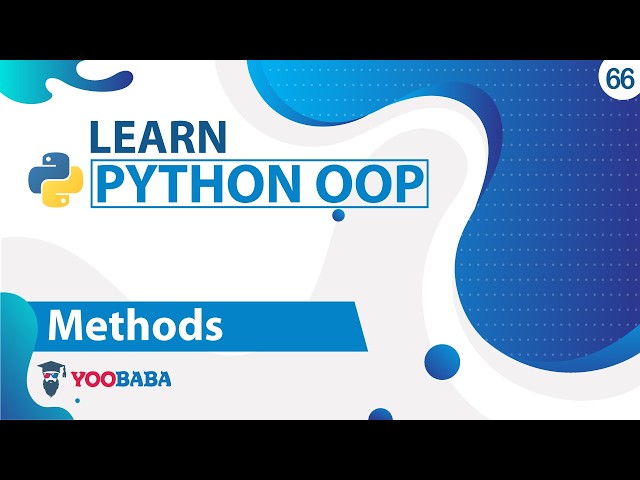 Python OOP Methods Tutorial in Hindi / Urdu