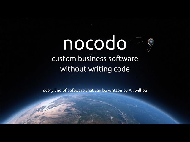nocodo: Let's build software without writing code