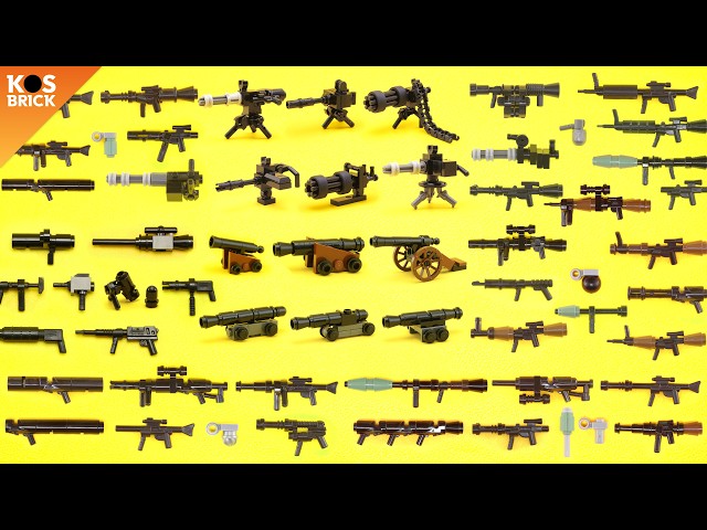 Lego Weapons and Guns Compilation Part 1-8 (Tutorial)