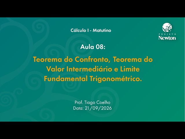 Lecture 08 - Squeeze Theorem, Intermediate Value Theorem, and Limits | C1 Morning | Newton Project