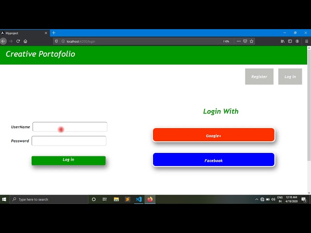 Single Page Application Using Angular || Create Your Own Portfolio , Academics Achivement.