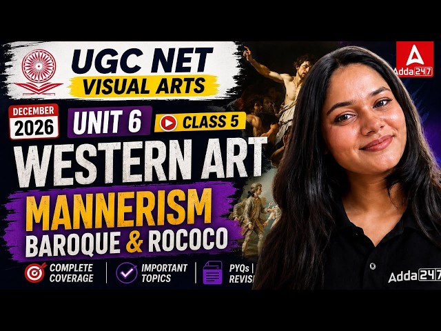 UGC NET Visual Art | UGC NET Visual Art Unit 6 Western Art Mannerism, Baroque & Rococo By Anjali Mam
