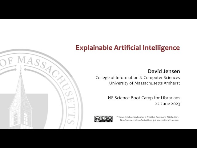 2023 New England Science Boot Camp for Librarians - Computer and Information Science: AI Research