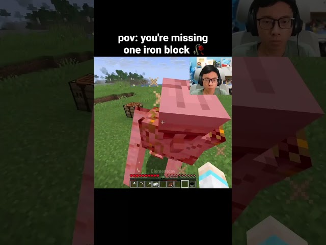 Minecraft Iron Block Moment