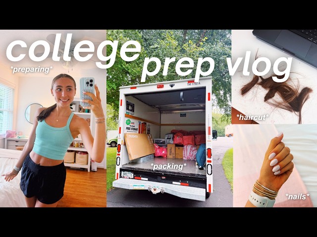 prep + pack with me for back to school *college edition*