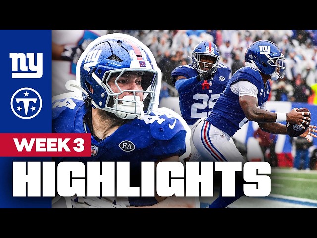 Highlights: Giants vs. Titans | 2026 Regular Season Week 3 | New York Giants