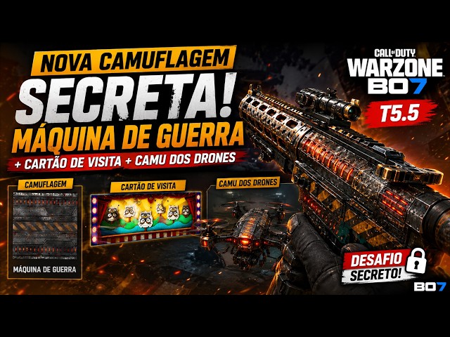 🔥 NOVA CAMUFLAGEM SECRETA – MÁQUINA DE GUERRA! 🔥