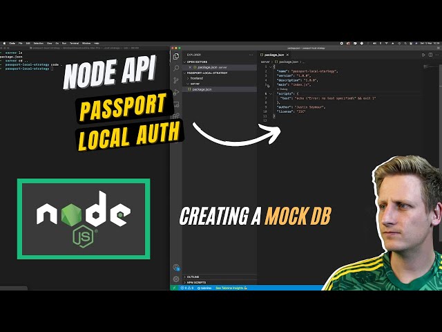 16 - [Full Course Playlist] - Node.js + Passport - Local Strategy Authentication - Mocking a DB