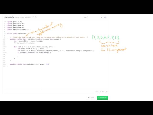 Algorithms: Solve 'Ice Cream Parlor' Using Binary Search