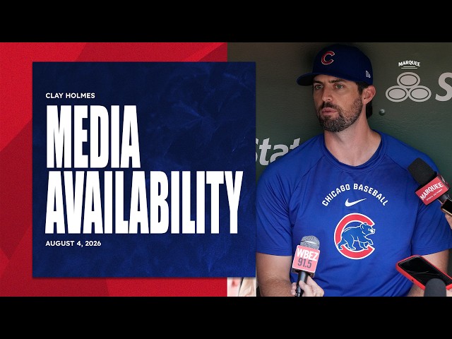 CLAY HOLMES: Reaction to trade & joining the Cubs pitching staff | Cubs Locker Room Sound (8/4/2026)