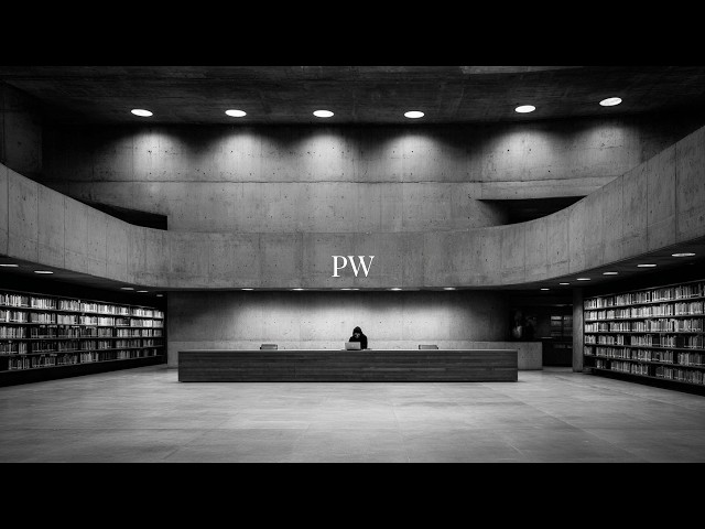 in a silent library for deep work