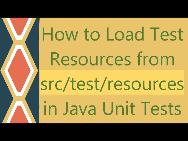 How to Load Test Resources from src/test/resources in Java Unit Tests