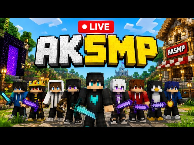 MINECRAFT LIVE STREAM IN AK SMP 🔴
