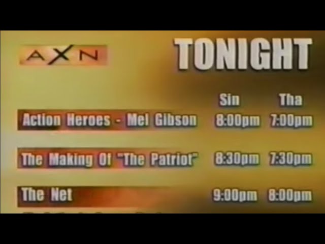 AXN Asia 8/2000 Continuity