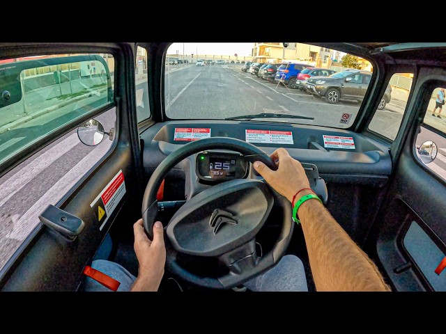 Citroën Ami In Bari 🇮🇹 (8 hp) | POV Test Drive #2545 Joe Black