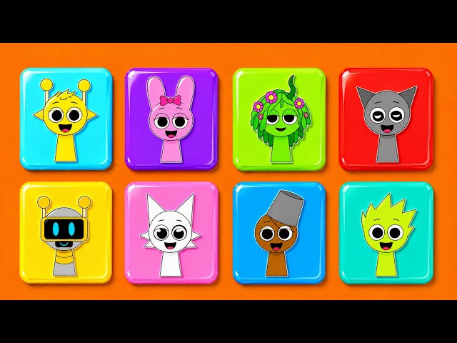 SPRUNKI CUBES ! Which Sprunki character will come out of the cubes | Mrs Jevin x Mr Black