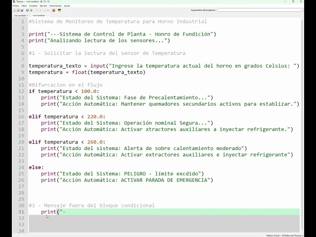 Control de Flujo en python:  if,  elif,   else