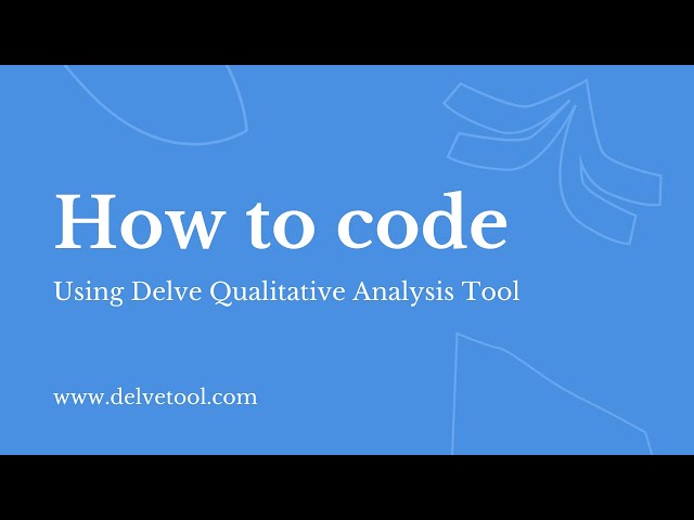 [Delve Tutorial] How to Code (2020)