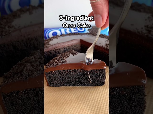 3-Ingredient Oreo Cake #shorts #oreo #baking