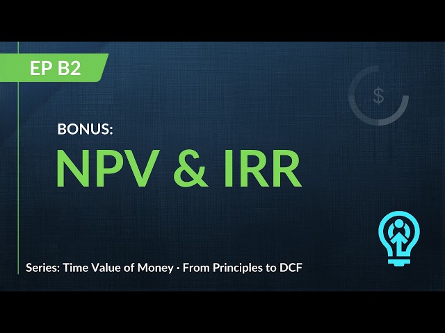 TVM: NPV and IRR — Analyzing Your Returns on a Business Acquisition
