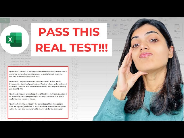 Excel Interview Case Study for Analyst /Senior Analyst Jobs 2025!