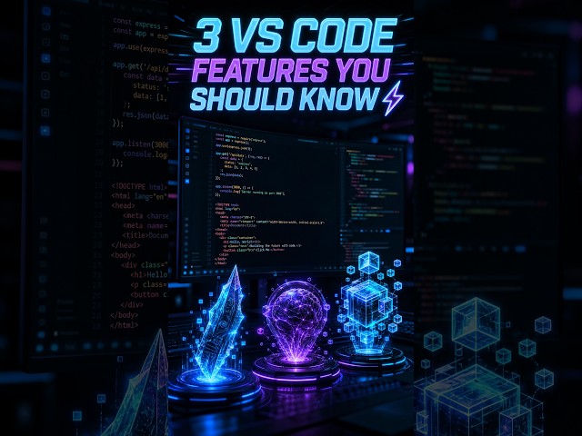 3 VS Code Features Every Coder Should Know! ⚡💻 #shorts