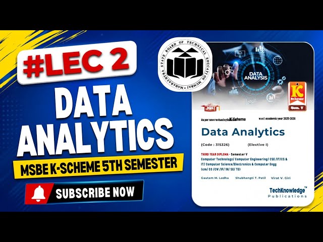 Data Analytics Unit 1| MSBTE K-Scheme| Diploma 5th Sem|CO/IT#datascience #dataanalytics #dataanalyst
