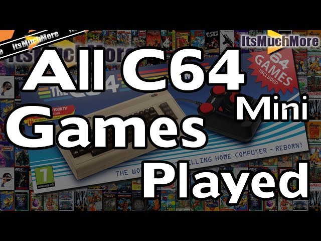 The C64 Mini - All 64 Games Played [Commodore 64]