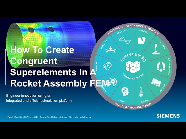 How To Create Congruent Superelements In A Rocket Assembly FEM
