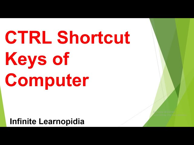 Shortcut keys of Computer | Shortcuts from A-Z