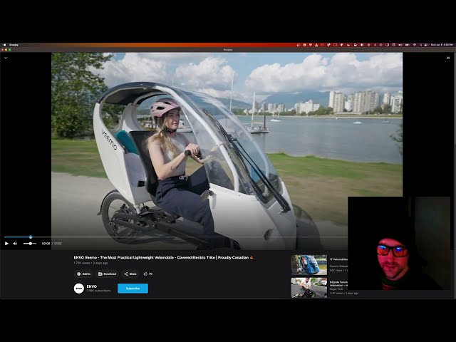 Reaction to ENVO Veemo - The Most Practical Lightweight Velomobile - Covered Electric Trike Canadian
